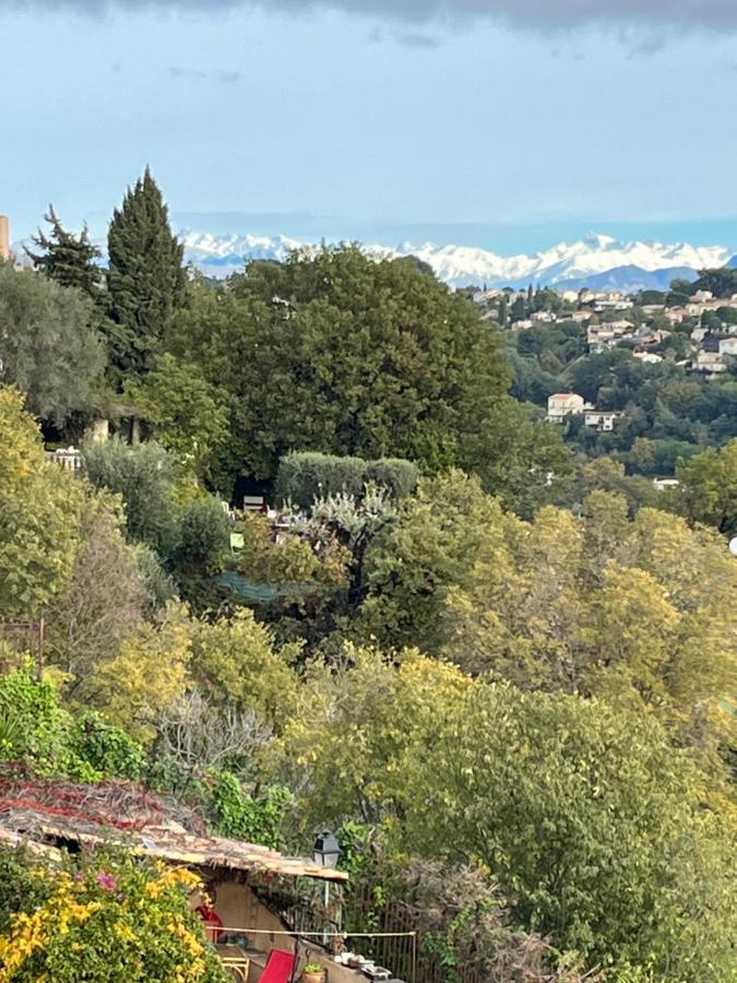 Appartamento Bed & Breakfast Les Hauts De Cagnes Vue Mer Et Montagne Esterno foto