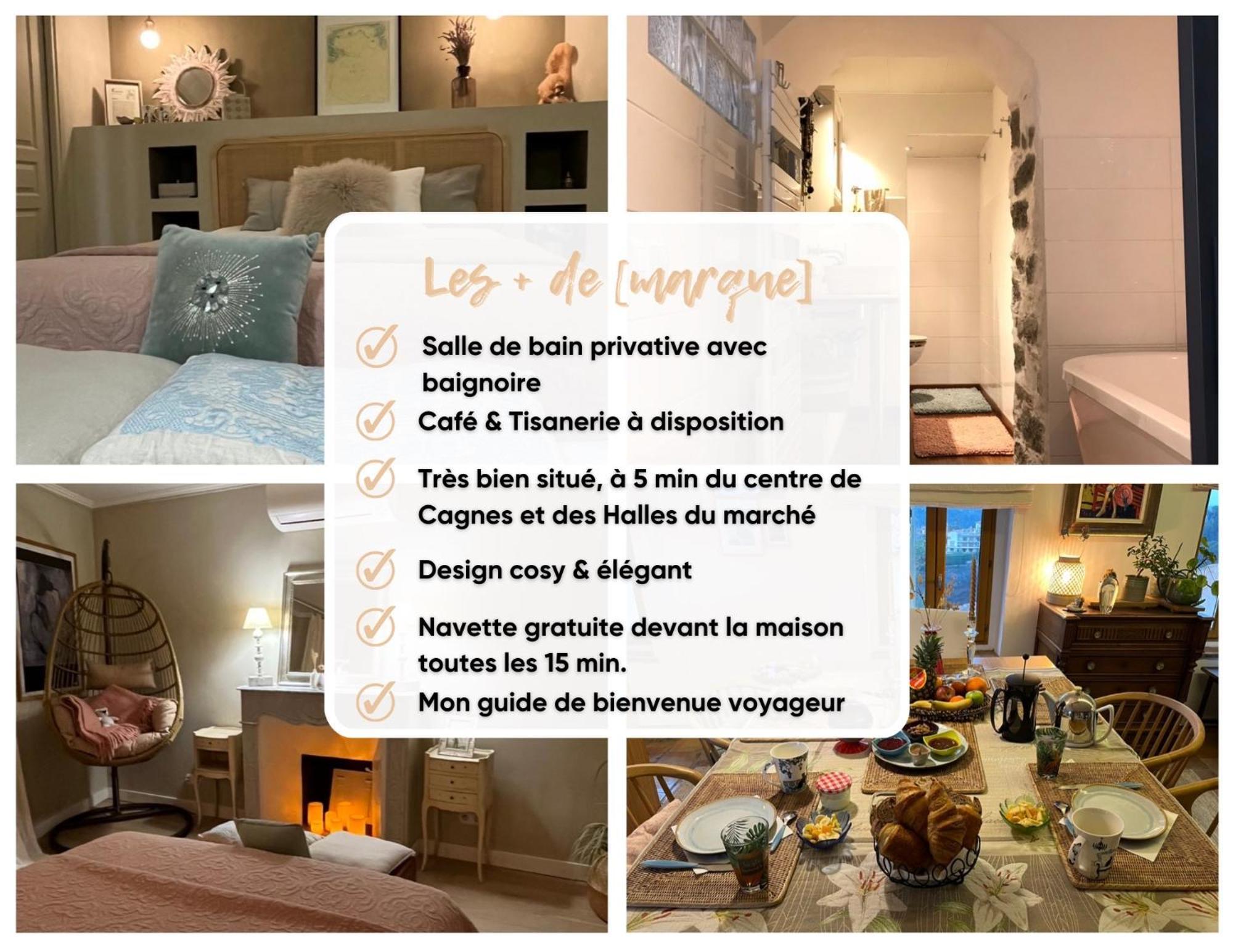 Appartamento Bed & Breakfast Les Hauts De Cagnes Vue Mer Et Montagne Esterno foto